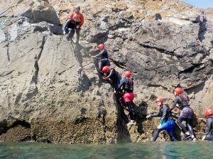 Family Activity Breaks In Wales: Coasteering